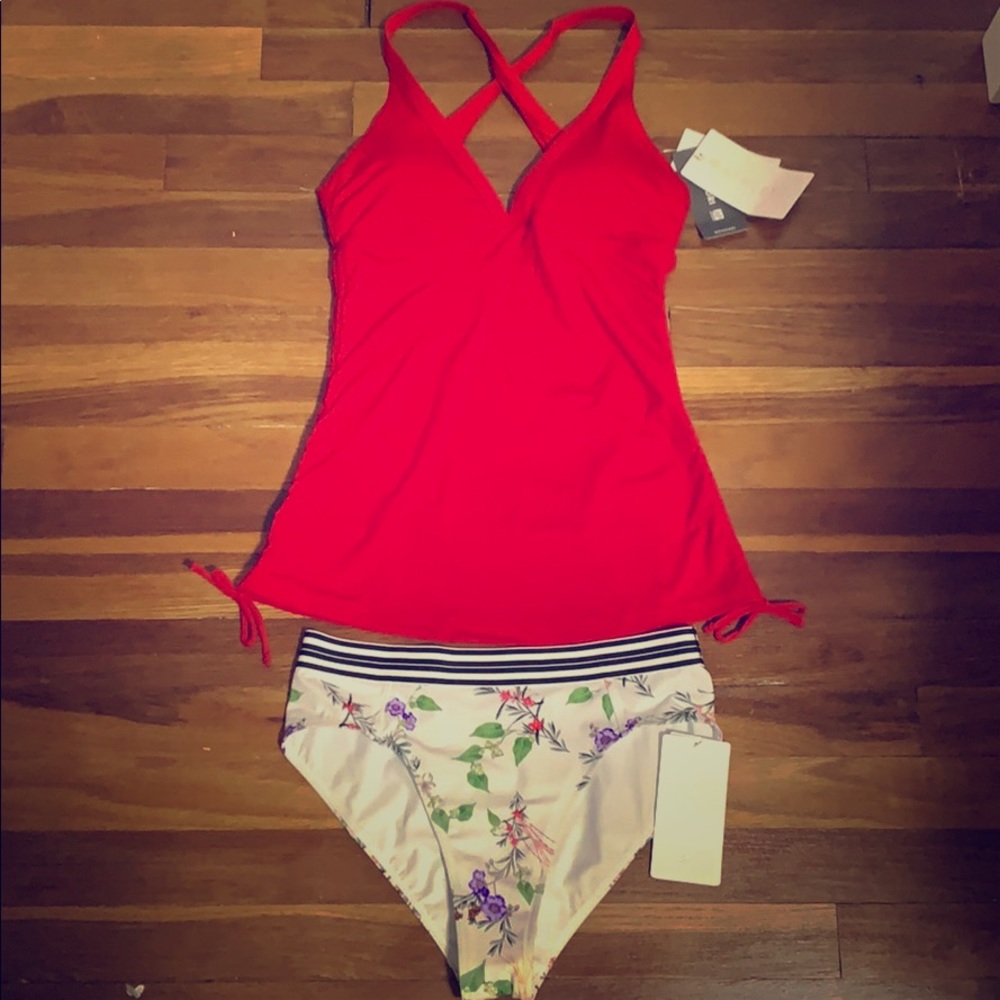 ATHLETA two piece swim set